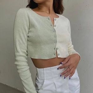 Princess Polly Cropped Long Sleeve Top